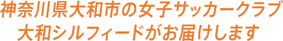 神奈川県大和市の女子サッカークラブ大和シルフィードがお届けします